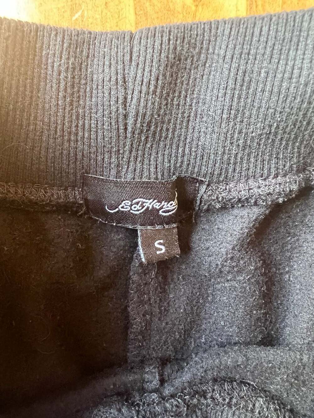 Ed Hardy Phoenix Y2K Black Fleece Sweat Shorts - Picture 5 of 8